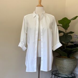 Chicos size 2 no iron white blouse